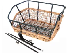 BIKE ATTITUDE Nest Black Cykelkurv, 21L - Holdbar og Stilfuld Kurv til Din Cykel