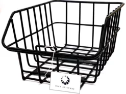 BIKE ATTITUDE Sort Alu Cykelkurv 29L - Holdbar og Stilfuld Kurv til Din Cykel