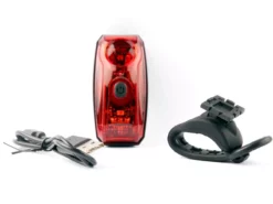 SMART Trail 80 Genopladelig Baglygte M. Bremselys - Cykellygte med Høj Lysstyrke