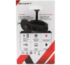 SMART Trail 80 Genopladelig Baglygte M. Bremselys - Cykellygte med Høj Lysstyrke -Specialized Salgsbutik 4715681326795204