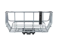 BASIL Portland MIK Silver Cykelkurv, 34L - Elegant og Funktionel Cykelkurv -Specialized Salgsbutik 5054620basil20portland20bicycle20rear20basket20mik20chrome 2