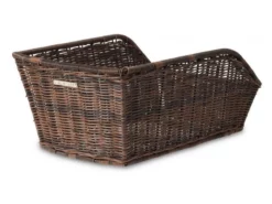 BASIL Cento Rattan Brown Cykelkurv, 35L - Elegant og praktisk kurv til din cykel