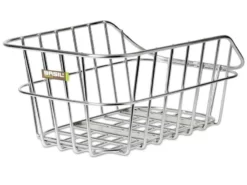 BASIL Cento Silver Alu Cykelkurv, 30L - Elegant og holdbar cykelkurv