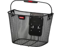 KLICKFIX Uni Black Cykelkurv, 16L - Holdbar og Stilfuld Cykelkurv