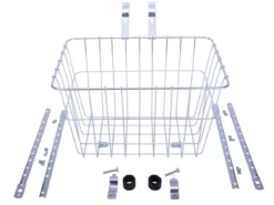 Wald 1352 Silver Frontkurv, 21L - Stærk og stilfuld cykelkurv