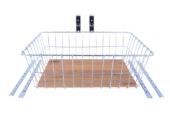 Wald 1392 Silver Wood Frontkurv, 22L - Elegant og praktisk kurv til din cykel